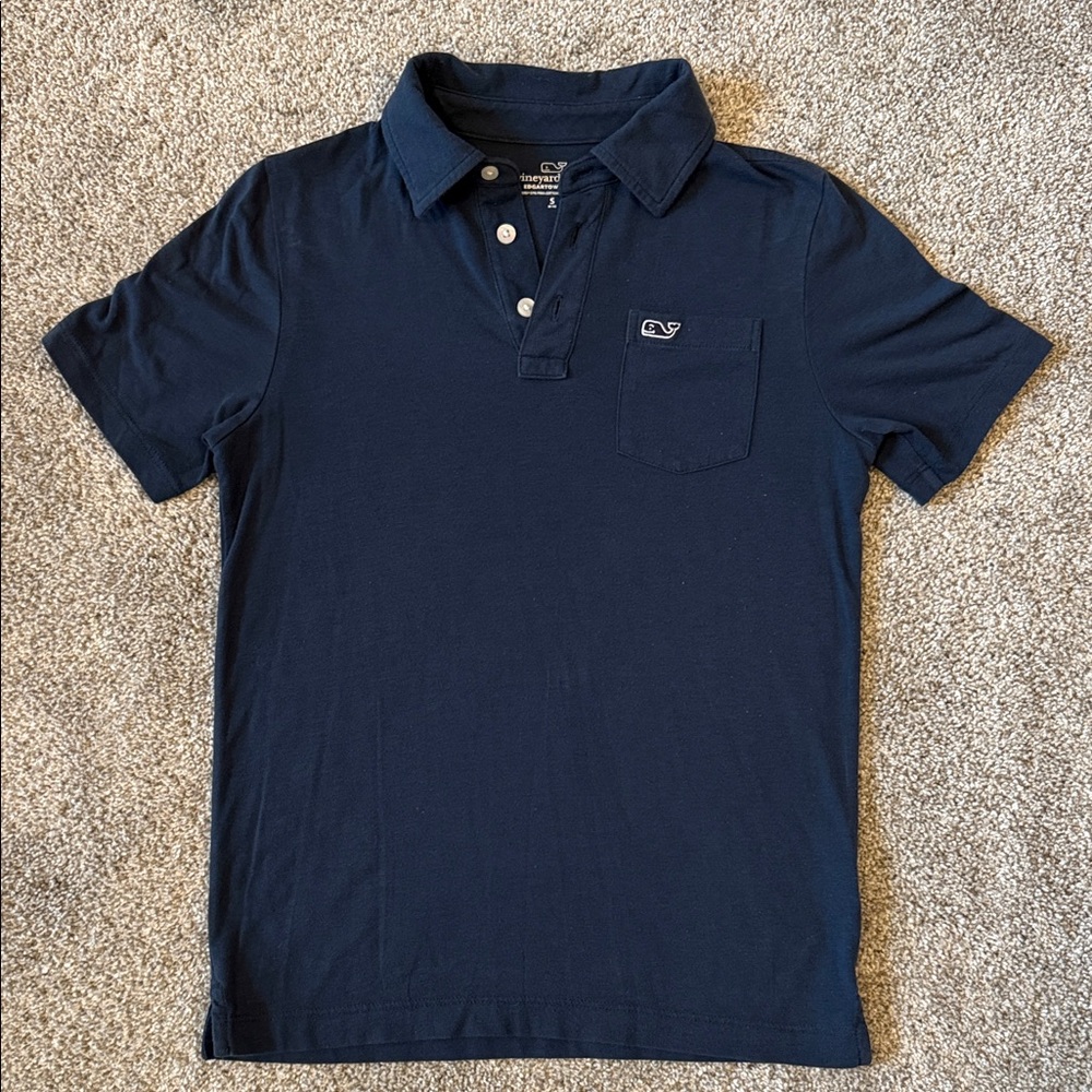 Vineyard Vines Kids Navy Polo Shirt